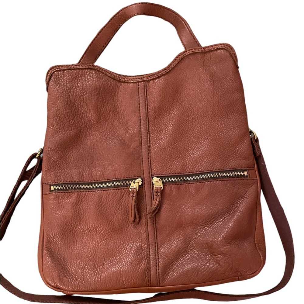 Fossil Leather Tote